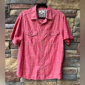 Mens Med Woolrich SS button shirt with pockets